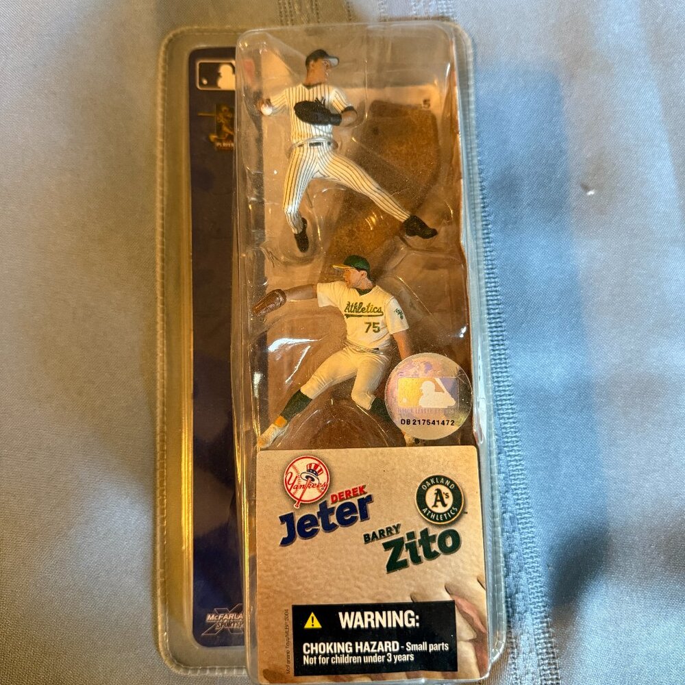 McFarlane Sportspicks 3" 2 Pk Mini Derek Jeter Barry Zito Box 219 (006)